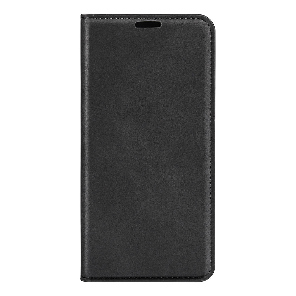 Durable Skin-Touch PU Leather Stand Wallet Auto Magnetic Closed Flip Cover for ZTE Blade V30