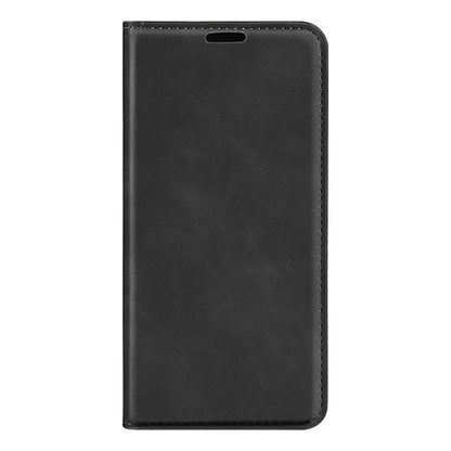 Durable Skin-Touch PU Leather Stand Wallet Auto Magnetic Closed Flip Cover for ZTE Blade V30