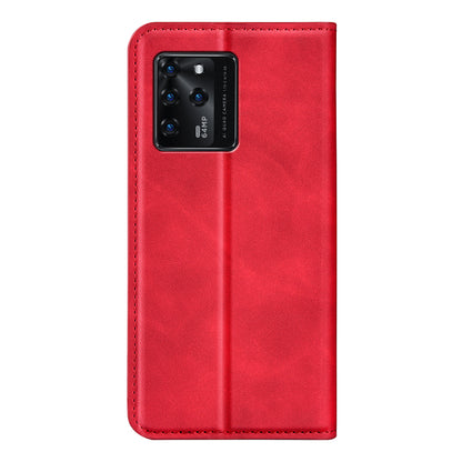 Durable Skin-Touch PU Leather Stand Wallet Auto Magnetic Closed Flip Cover for ZTE Blade V30