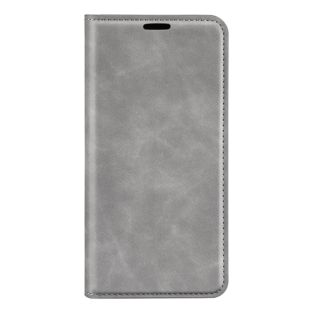 Durable Skin-Touch PU Leather Stand Wallet Auto Magnetic Closed Flip Cover for ZTE Blade V30