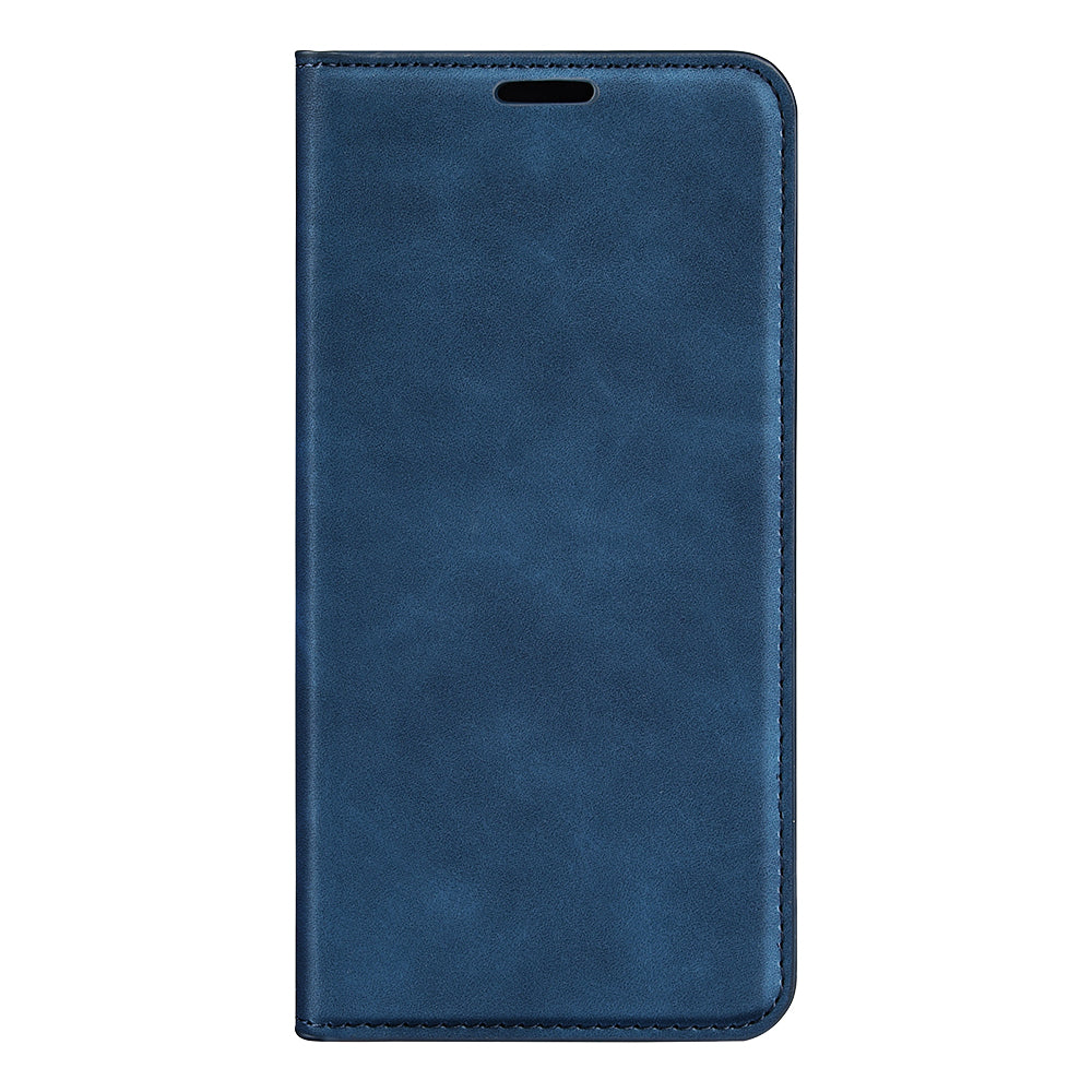 Durable Skin-Touch PU Leather Stand Wallet Auto Magnetic Closed Flip Cover for ZTE Blade V30