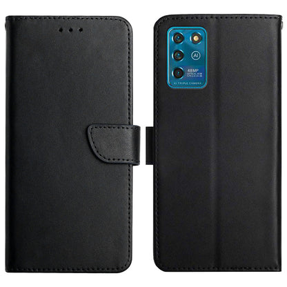 Nappa Texture Quality Genuine Leather + TPU Cover Multifunction Wallet Stand Protective Phone Case for ZTE V2022 / ZTE Blade V30 Vita