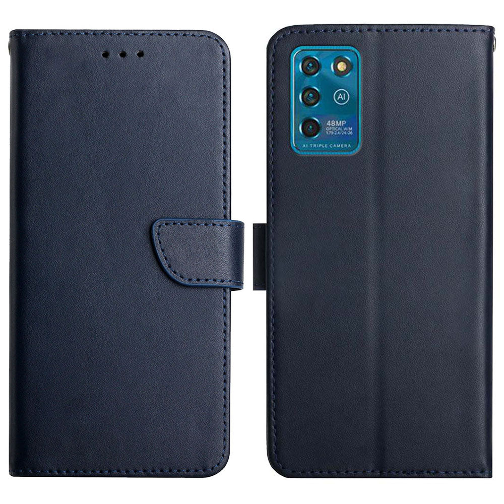 Nappa Texture Quality Genuine Leather + TPU Cover Multifunction Wallet Stand Protective Phone Case for ZTE V2022 / ZTE Blade V30 Vita