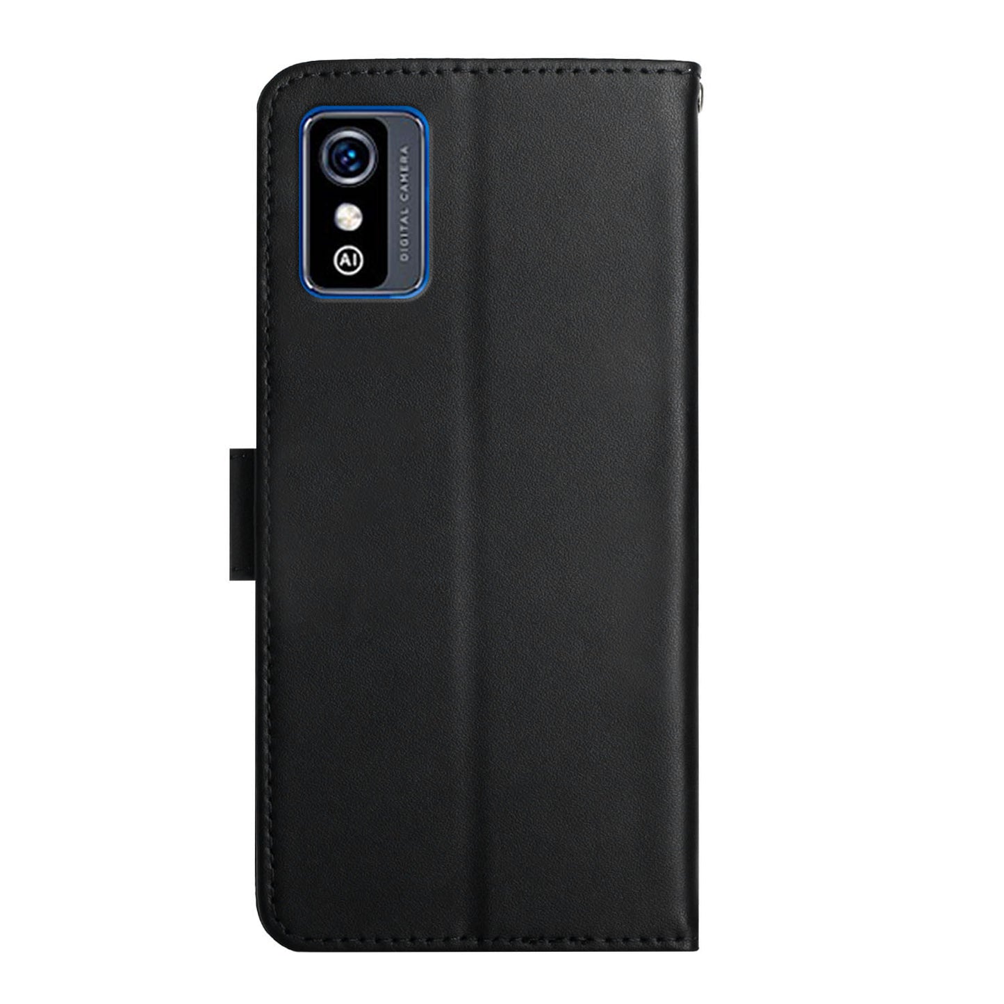 Shockproof Nappa Texture Folio Flip Genuine Leather Phone Case Magnetic Closure Stand Wallet Cover for ZTE Blade L9