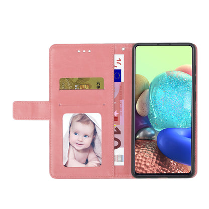 For ZTE Blade L9 Anti-fingerprint Y-shaped Lines Imprinted Handy Strap Magnetic PU Leather Stand Phone Cover with Wallet