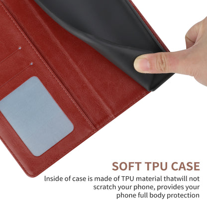 For ZTE Blade L9 Anti-fingerprint Y-shaped Lines Imprinted Handy Strap Magnetic PU Leather Stand Phone Cover with Wallet