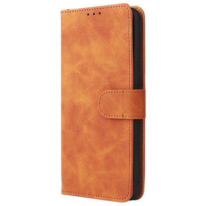 Skin-touch Feeling PU Leather + TPU Phone Cover Stand Wallet Shell Mobile Phone Case for ZTE Libero 5G II