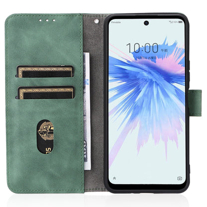 Skin-touch Feeling PU Leather + TPU Phone Cover Stand Wallet Shell Mobile Phone Case for ZTE Libero 5G II