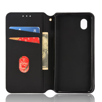 PU Leather + TPU Phone Case Imprinting 3D Rhombus Stand Wallet Protective Cover for ZTE Blade L8/Blade A3 (2019)/Blade A31 Lite