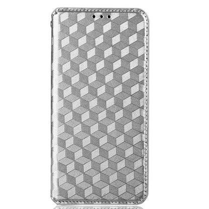 PU Leather + TPU Phone Case Imprinting 3D Rhombus Stand Wallet Protective Cover for ZTE Blade L8/Blade A3 (2019)/Blade A31 Lite