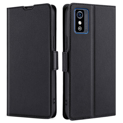 Ultra-slim PU Leather Folio Flip Cover Stand Inner TPU Drop-proof Phone Case with Card Slot for ZTE Blade L9