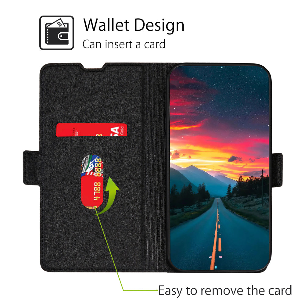 Ultra-slim PU Leather Folio Flip Cover Stand Inner TPU Drop-proof Phone Case with Card Slot for ZTE Blade L9