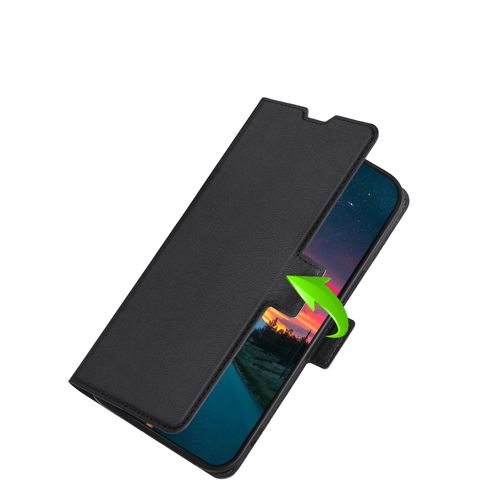 Ultra-slim PU Leather Folio Flip Cover Stand Inner TPU Drop-proof Phone Case with Card Slot for ZTE Blade L9