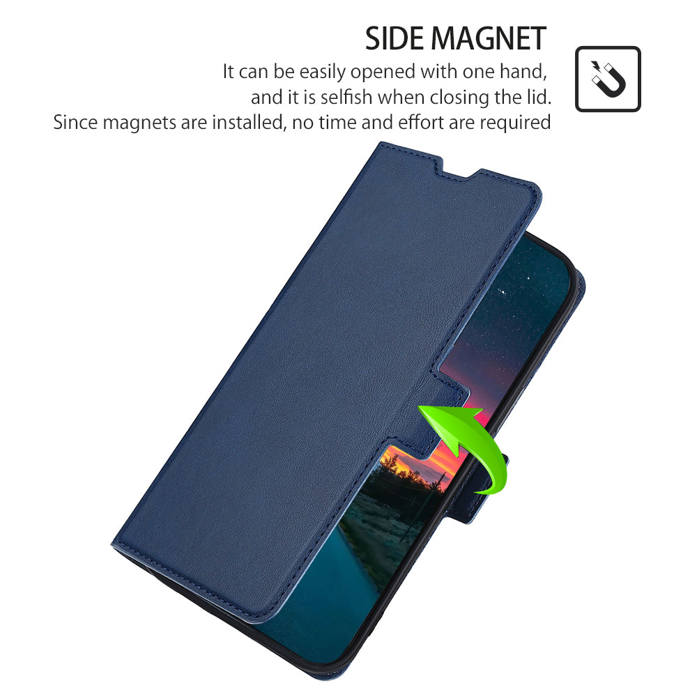 Ultra-slim PU Leather Folio Flip Cover Stand Inner TPU Drop-proof Phone Case with Card Slot for ZTE Blade L9