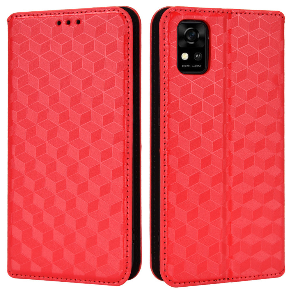 For ZTE Blade A31 Scratch-resistant Imprinted Pattern Cell Phone Case PU Leather + TPU Phone Cover