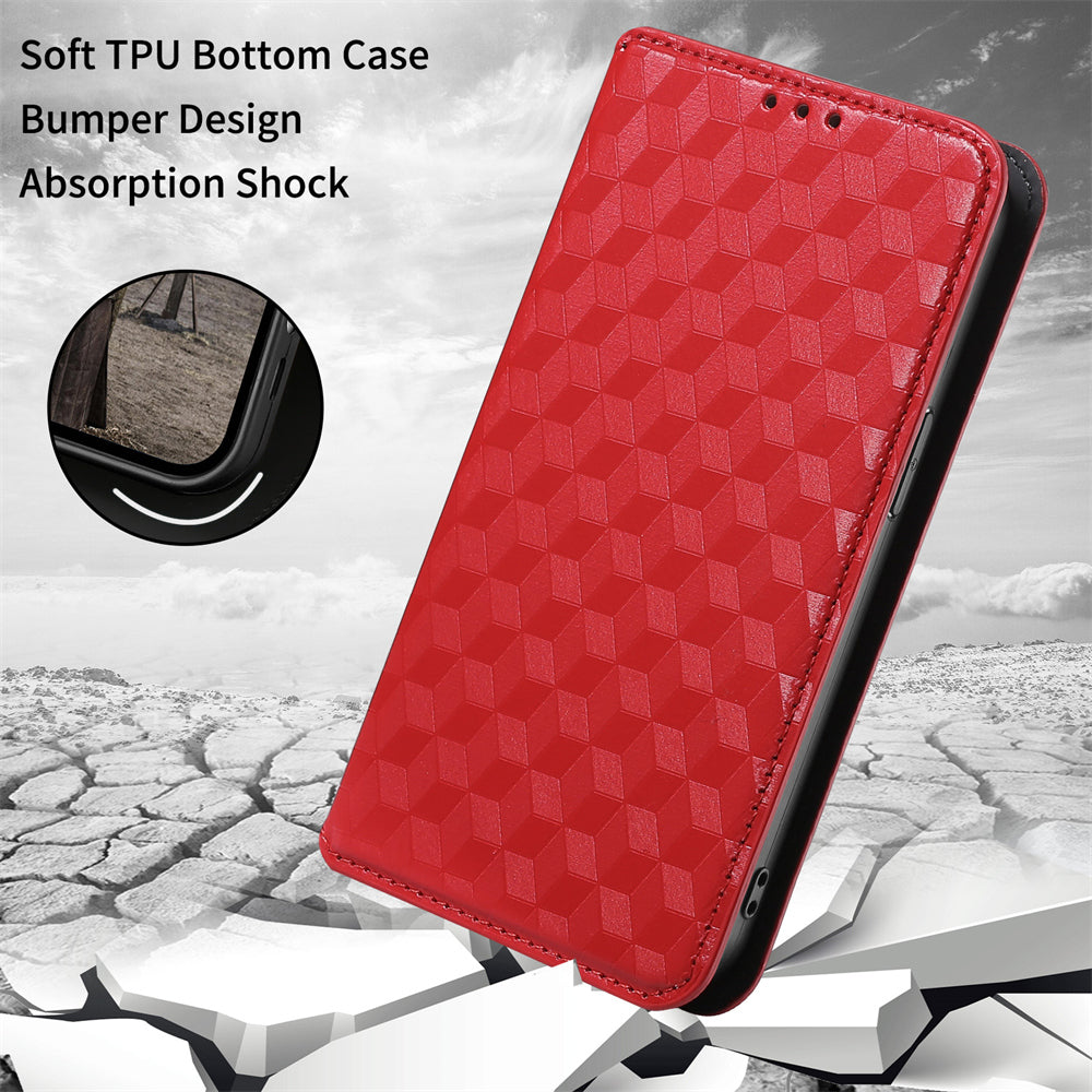 For ZTE Blade A31 Scratch-resistant Imprinted Pattern Cell Phone Case PU Leather + TPU Phone Cover