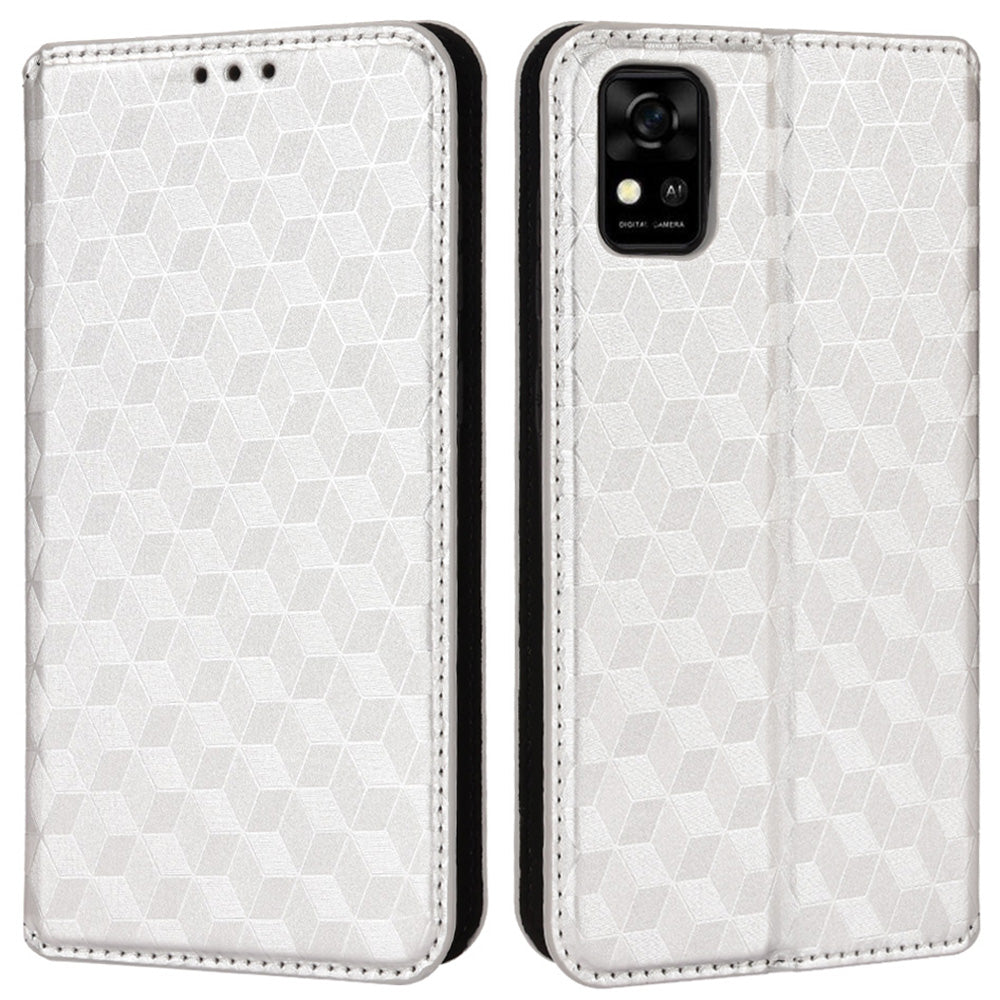 For ZTE Blade A31 Scratch-resistant Imprinted Pattern Cell Phone Case PU Leather + TPU Phone Cover