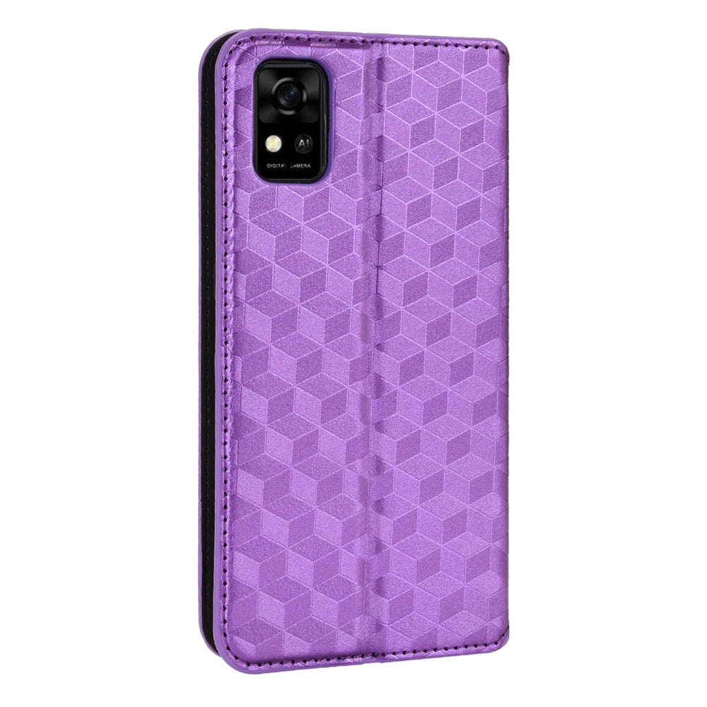 For ZTE Blade A31 Scratch-resistant Imprinted Pattern Cell Phone Case PU Leather + TPU Phone Cover