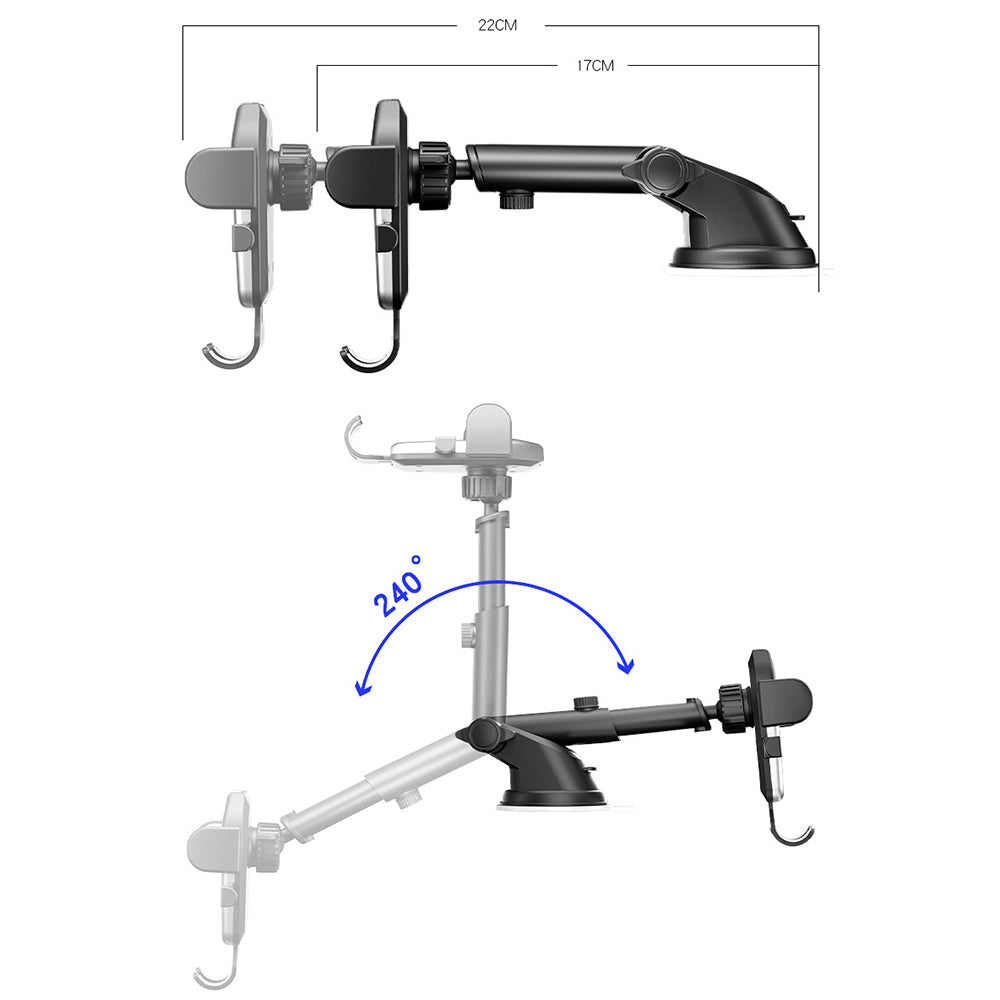 D-281 Universal Vehicle Mobile Phone Dashboard Bracket Suction Cup Type Car Mount Phone Holder