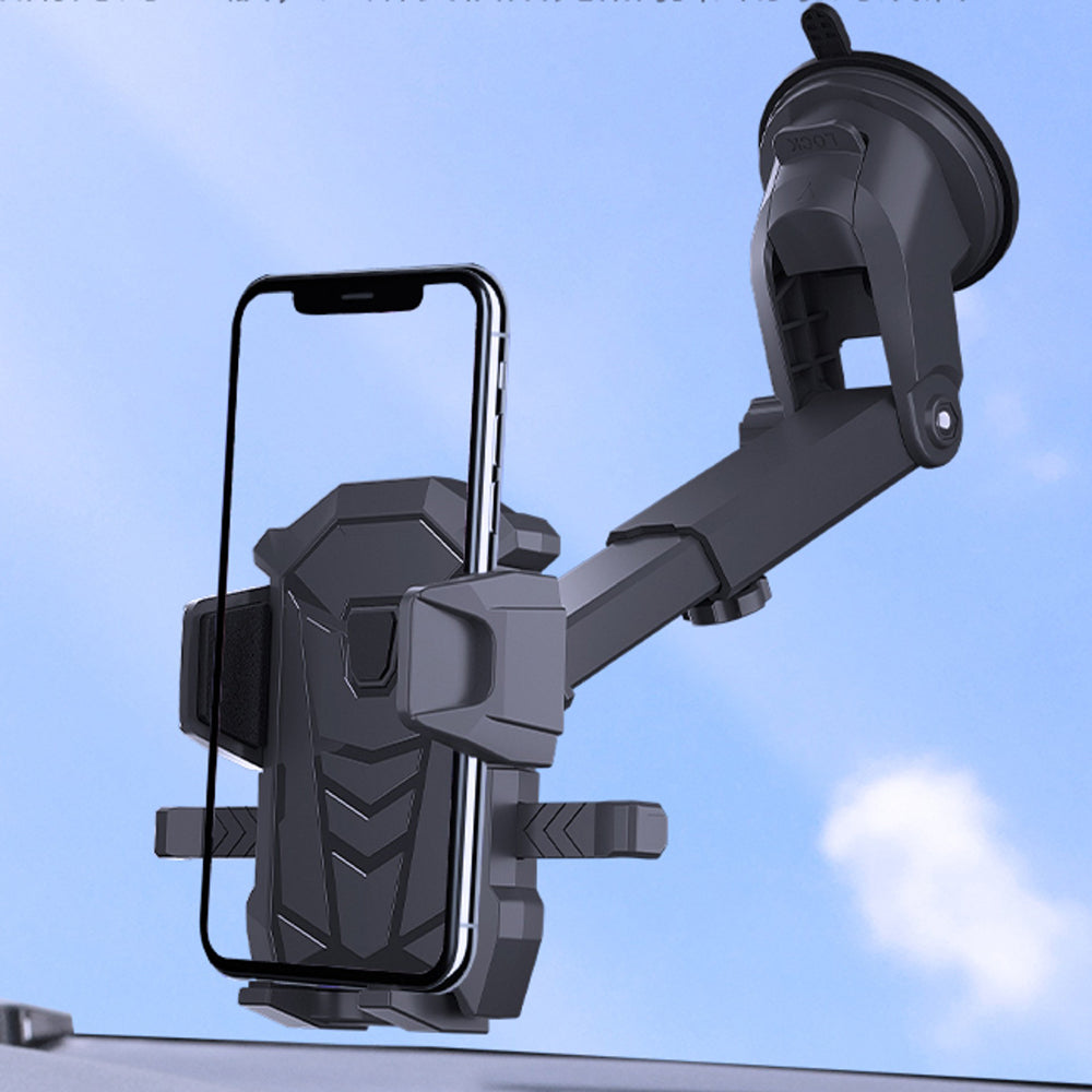 D-31 Stretchable Dashboard Cell Phone Bracket Suction Car Mount Phone Holder for Universal Vehicles