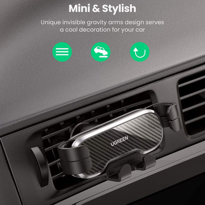 UGREEN Universal 360 Degree Rotating Gravity Auto Clamping Car Air Vent Mount GPS Phone Holder Bracket for iPhone Samsung Huawei Xiaomi