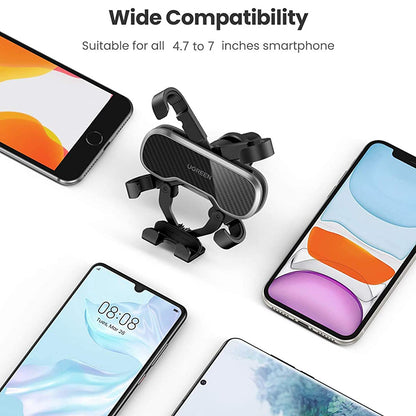 UGREEN Universal 360 Degree Rotating Gravity Auto Clamping Car Air Vent Mount GPS Phone Holder Bracket for iPhone Samsung Huawei Xiaomi