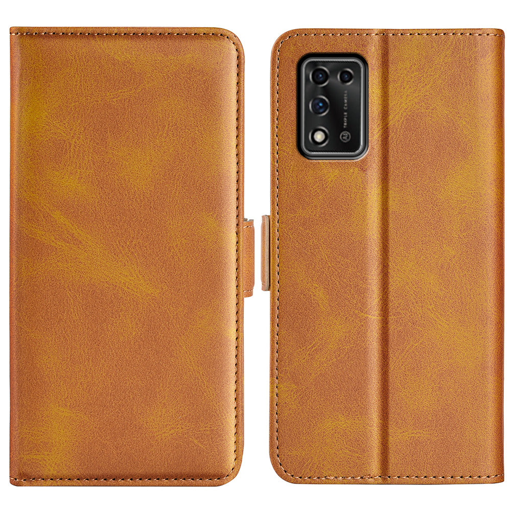 Textured PU Leather Wallet Phone Case for ZTE Libero 5G II, Shockproof Stand Folio Flip Cover