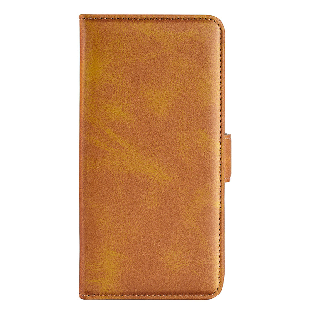 Textured PU Leather Wallet Phone Case for ZTE Libero 5G II, Shockproof Stand Folio Flip Cover