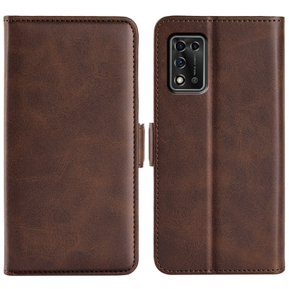 Textured PU Leather Wallet Phone Case for ZTE Libero 5G II, Shockproof Stand Folio Flip Cover