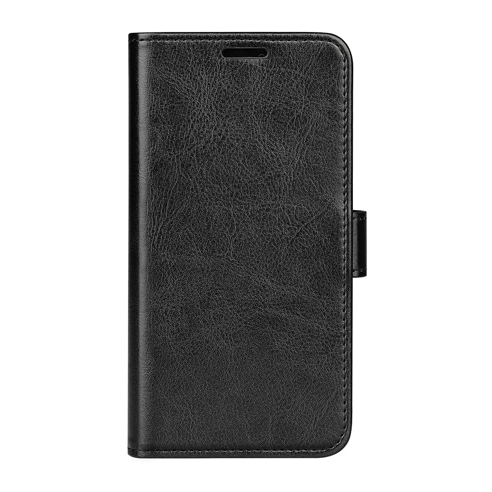 Crazy Horse Texture Folio Flip Phone Case for ZTE Libero 5G II, Wallet Stand PU Leather Protective Cover