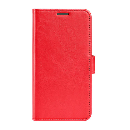 Crazy Horse Texture Folio Flip Phone Case for ZTE Libero 5G II, Wallet Stand PU Leather Protective Cover