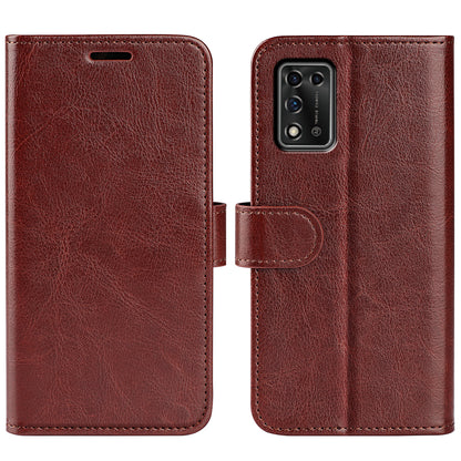 Crazy Horse Texture Folio Flip Phone Case for ZTE Libero 5G II, Wallet Stand PU Leather Protective Cover