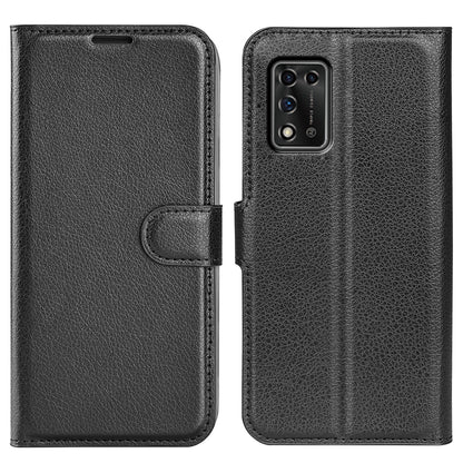 For ZTE Libero 5G II Litchi Texture Magnetic Clasp Shockproof PU Leather Cover Wallet Stand Phone Case