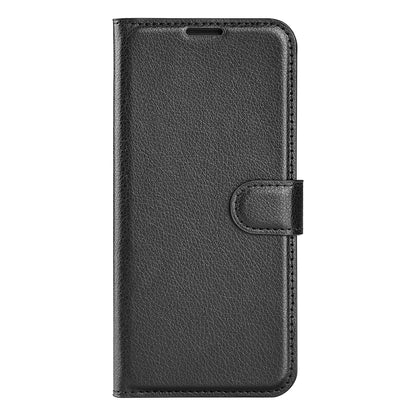 For ZTE Libero 5G II Litchi Texture Magnetic Clasp Shockproof PU Leather Cover Wallet Stand Phone Case