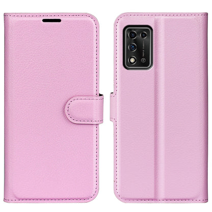 For ZTE Libero 5G II Litchi Texture Magnetic Clasp Shockproof PU Leather Cover Wallet Stand Phone Case