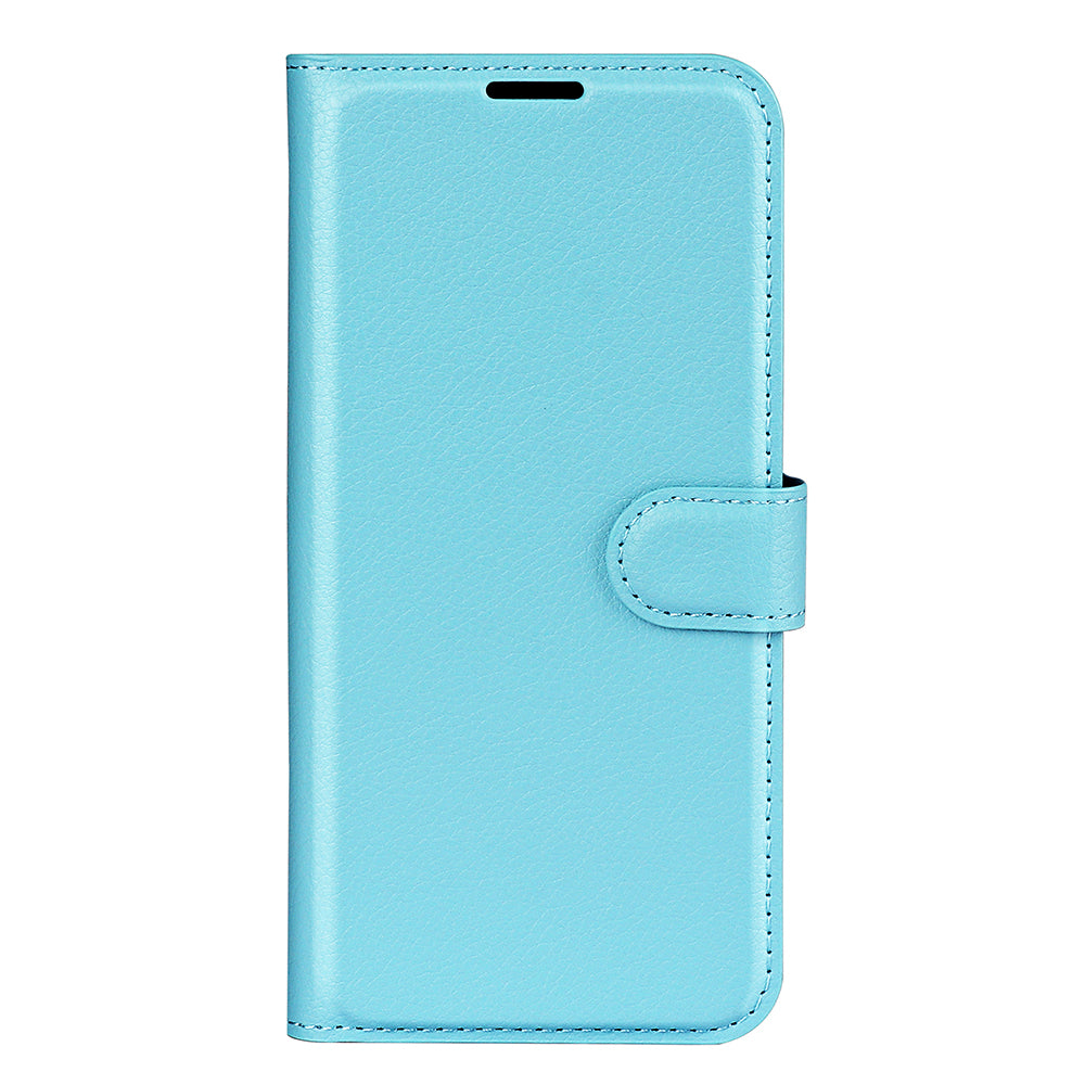 For ZTE Libero 5G II Litchi Texture Magnetic Clasp Shockproof PU Leather Cover Wallet Stand Phone Case