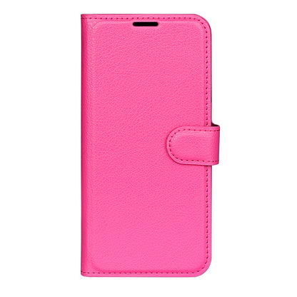 For ZTE Libero 5G II Litchi Texture Magnetic Clasp Shockproof PU Leather Cover Wallet Stand Phone Case