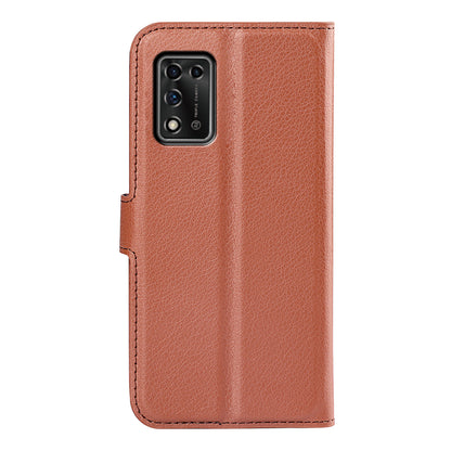 For ZTE Libero 5G II Litchi Texture Magnetic Clasp Shockproof PU Leather Cover Wallet Stand Phone Case