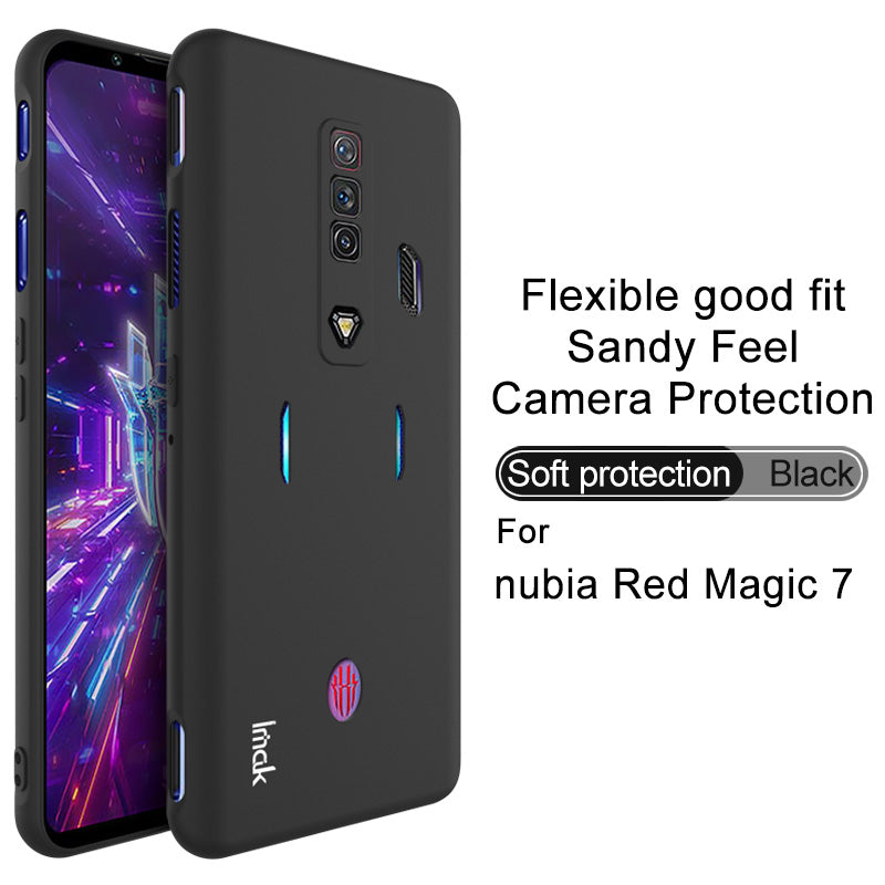 IMAK UC-3 Series TPU Phone Case for ZTE nubia Red Magic 7, Matte Sandy Surface Phone Cover