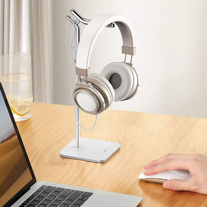 UGREEN 80701 Aluminum Gaming Headset Stand for Sennheiser PXC 550/Sony MDR-1000X/Bose QC35 Desktop Non-Slip Headphone Storage Rack Metal Earphone Hanger Holder