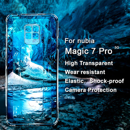 IMAK UX-5 Series for ZTE nubia Red Magic 7 Pro 5G Case, Transparent Soft TPU Anti-Scratch Protective Phone Cover