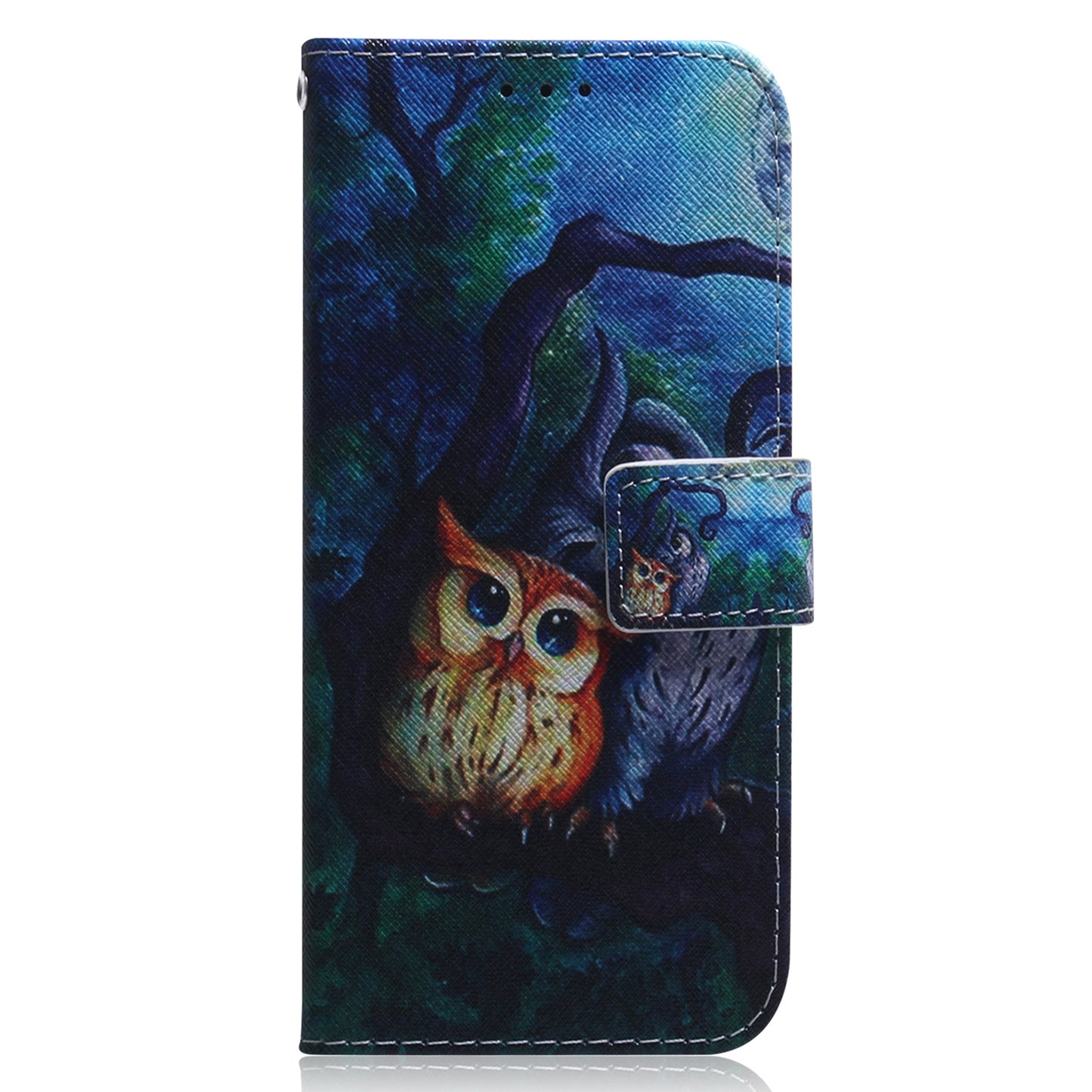 For ZTE Blade A52 Pattern Printing PU Leather Mobile Phone Case Folding Stand Wallet Flip Cover TPU Inner Shell