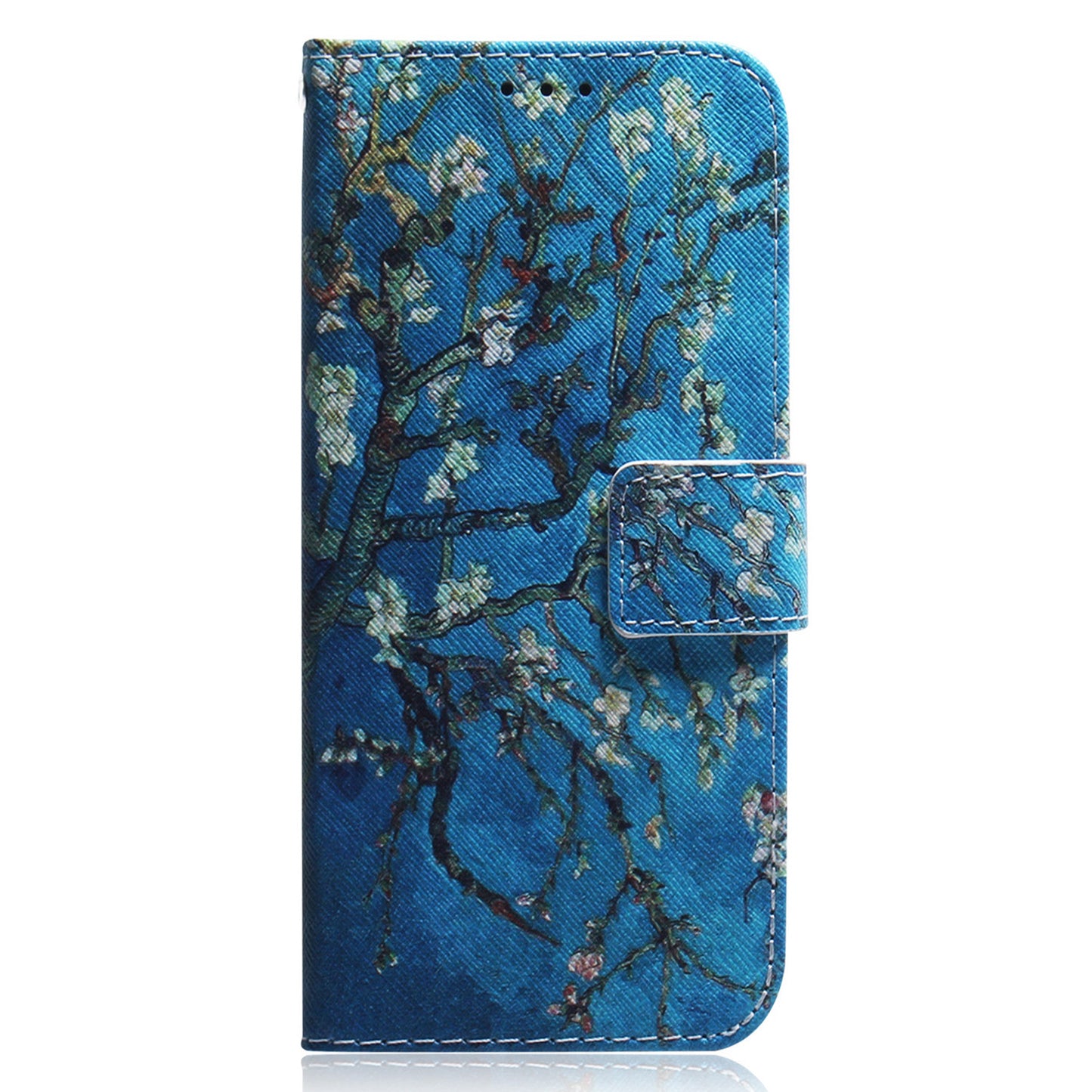 For ZTE Blade A52 Pattern Printing PU Leather Mobile Phone Case Folding Stand Wallet Flip Cover TPU Inner Shell