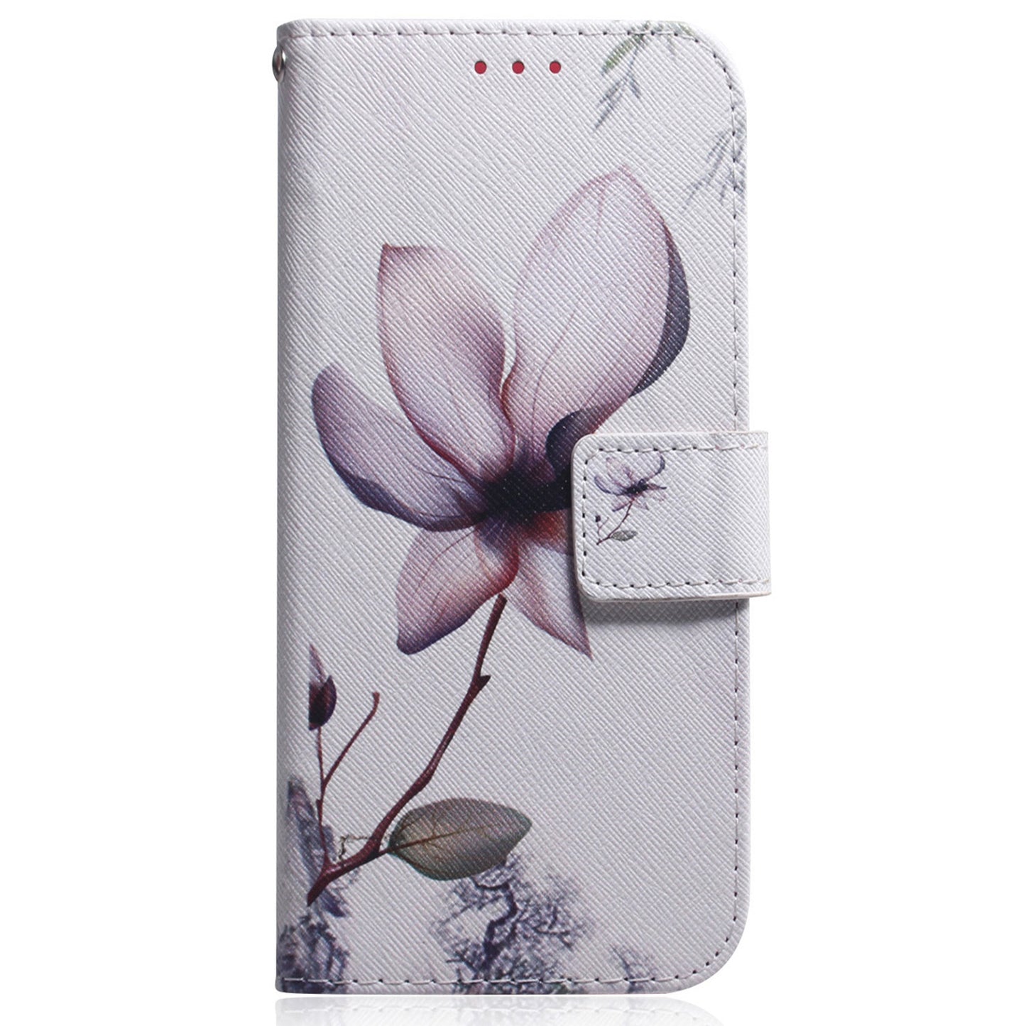 For ZTE Blade A52 Pattern Printing PU Leather Mobile Phone Case Folding Stand Wallet Flip Cover TPU Inner Shell