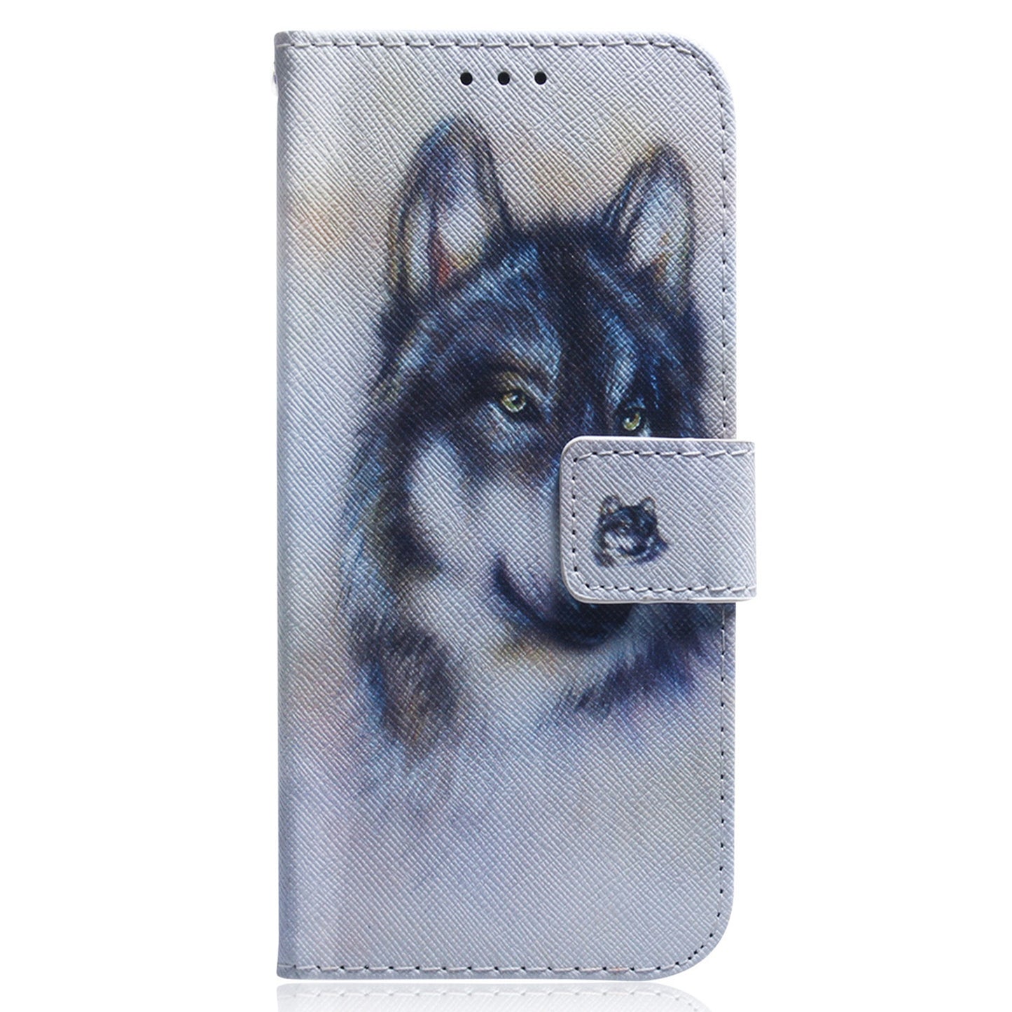 For ZTE Blade A52 Pattern Printing PU Leather Mobile Phone Case Folding Stand Wallet Flip Cover TPU Inner Shell