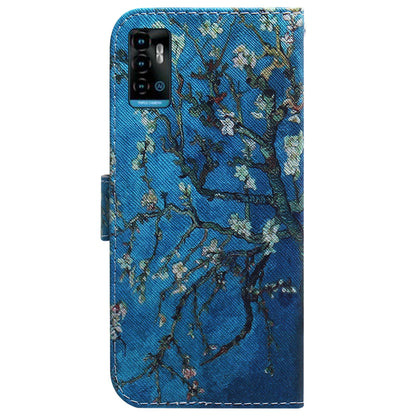 For ZTE Blade A72 / V40 Vita PU Leather Wallet Phone Case Pattern Printing Magnetic Folio Flip Protective Cover with Stand