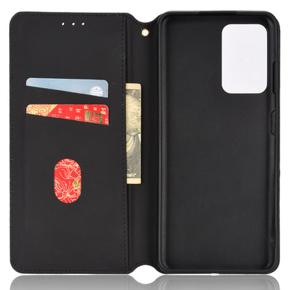 For ZTE Blade A72/Blade V40 Vita Rhombus Imprinted Phone Case Magnetic Auto Closing PU Leather Wallet Stand Shell