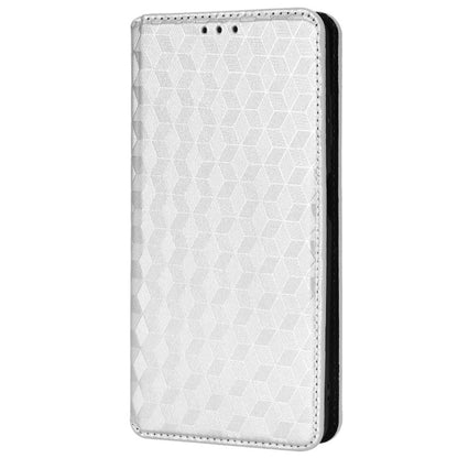 For ZTE Blade A72/Blade V40 Vita Rhombus Imprinted Phone Case Magnetic Auto Closing PU Leather Wallet Stand Shell