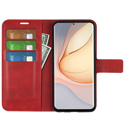 PU Leather Folio Flip Case for ZTE nubia Z40 Pro, Wallet Stand Magnetic Clasp Mobile Phone Cover