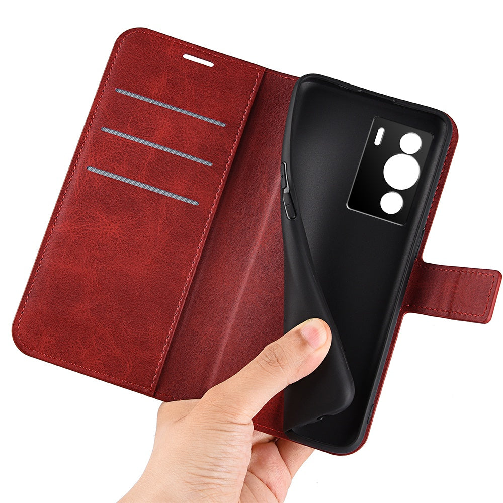 PU Leather Folio Flip Case for ZTE nubia Z40 Pro, Wallet Stand Magnetic Clasp Mobile Phone Cover